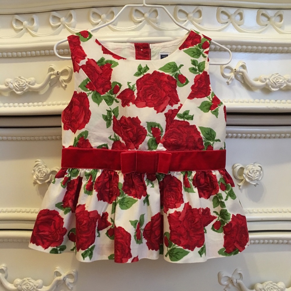 JANIE AND JACK red rose dressy top 3